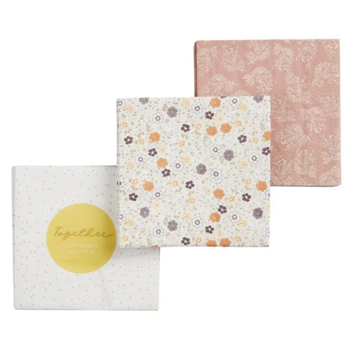 Салфетки JYSK Lersson, 20 шт, 33x33 см, в ассортименте