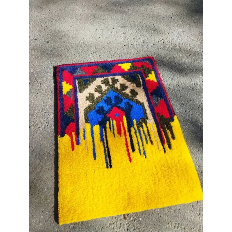 Ковер ручного производства NN Rugs 1112, разноцветный, 60x45 см