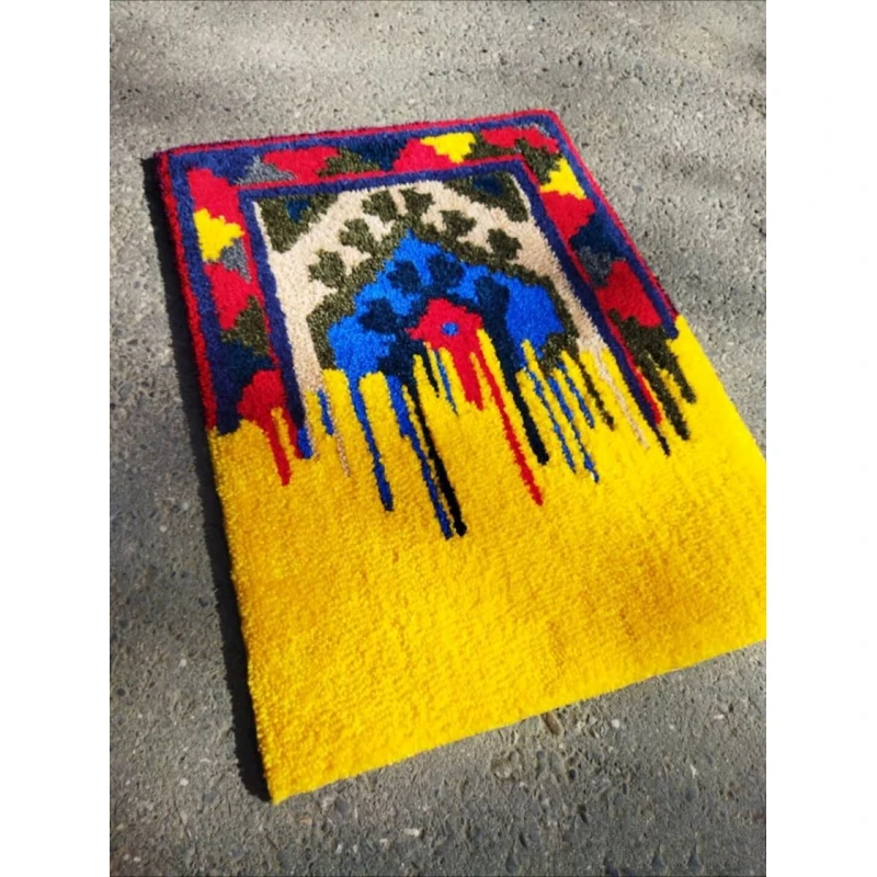 Ковер ручного производства NN Rugs 1112, разноцветный, 60x45 см