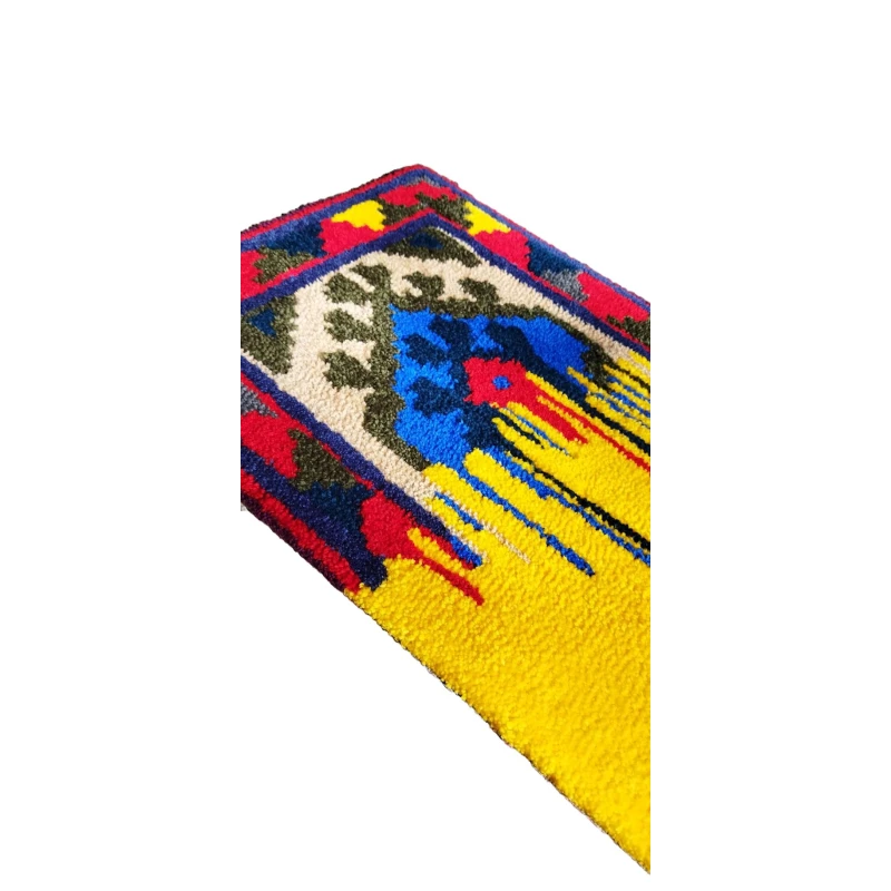 Ковер ручного производства NN Rugs 1112, разноцветный, 60x45 см