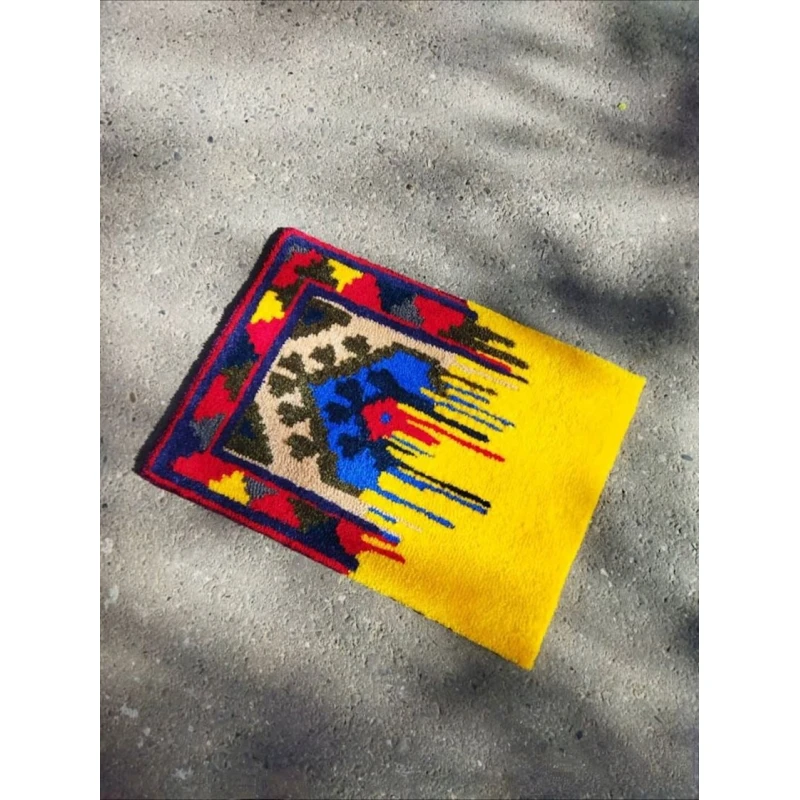 Ковер ручного производства NN Rugs 1112, разноцветный, 60x45 см