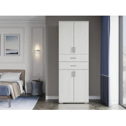 Шкаф Art Mebel Art-100-8, ЛДСП, белый, 50х100х210 см