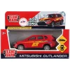 Машинка Технопарк Mitsubishi Outlander 12 см, пластик/металл, красный
