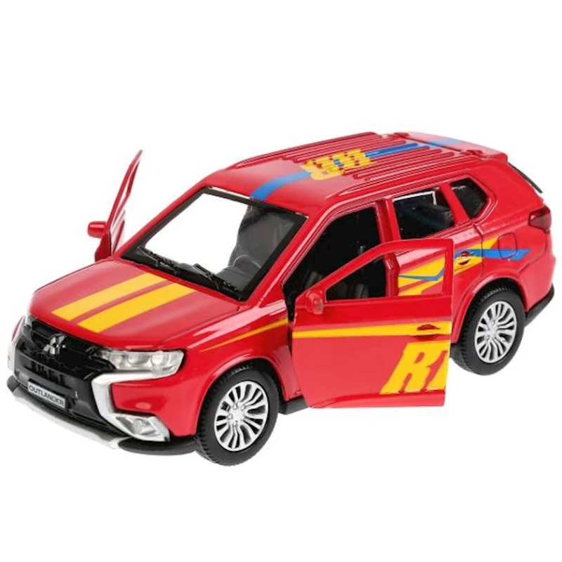 Машинка Технопарк Mitsubishi Outlander 12 см, пластик/металл, красный