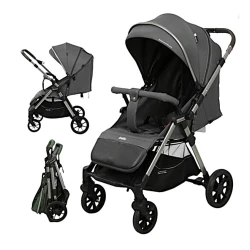 Детская коляска Kidilo Cabriolet G, черная, 6+ мес