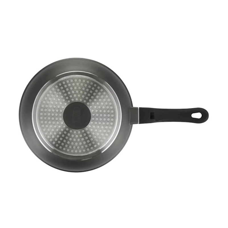 Сковородка Gipfel Arnica 0538, 24 см, алюминий, трехслойное антипригарное покрытие, черная