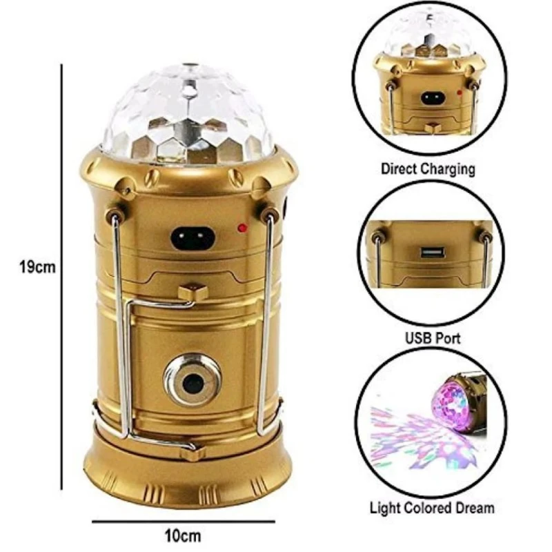 Кемпинговый фонарь MJ Traders Magic Cool Camping Lights XF-5802, золотистый