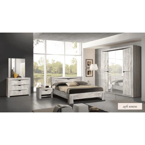 Спальный гарнитур Forest Deko Group Garda Yod-39, серый Спальный гарнитур Forest Deko Group Garda Yod-39, серый