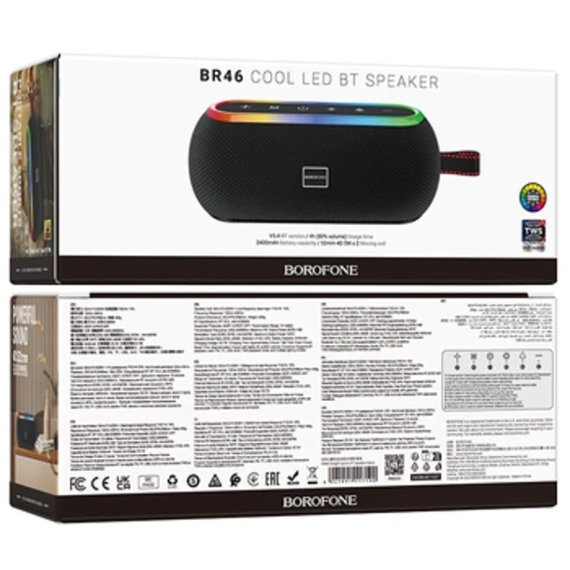 Портативная колонка Borofone BR46 Delight Black Портативная колонка Borofone BR46 Delight Black