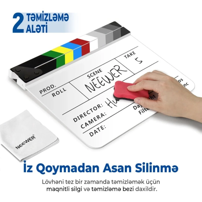 Кинематографическая акриловая хлопушка Neewer AK-RJW Кинематографическая акриловая хлопушка Neewer AK-RJW