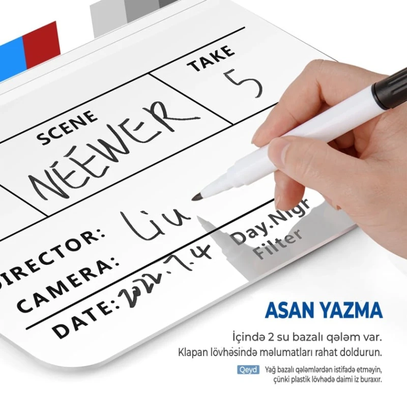 Кинематографическая акриловая хлопушка Neewer AK-RJW Кинематографическая акриловая хлопушка Neewer AK-RJW