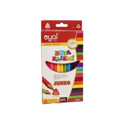Карандаши Oyal Plus Jumbo цветные, 12 цв