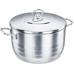 Кастрюля Korkmaz Astra A1903, 24х14 см, 6.3 л, cеребристый