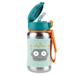 Бутылка для воды Skip Hop Spark Style Робот, нержавеющая сталь, 350 мл, 12+ мес