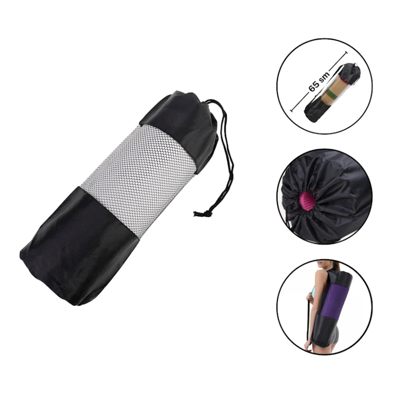 Fitnes-xalça üçün çanta Gymnic 6000, 65 sm, qara Fitnes-xalça üçün çanta Gymnic 6000, 65 sm, qara