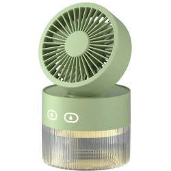 Вентилятор c увлажнителем USB, зеленый