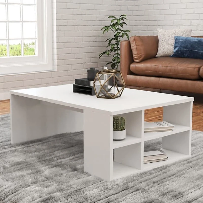 Журнальный стол Ev Plus ev_12116054, ЛДСП, белый, 90x60x33.6 см Журнальный стол Ev Plus ev_12116054, ЛДСП, белый, 90x60x33.6 см