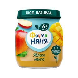 Фруктовое пюре ФрутоНяня Яблоко и Манго, 100 г