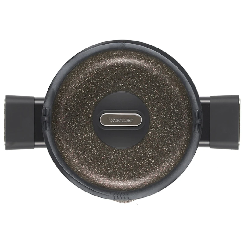 Кастрюля Werner Organic Stone style, 20 см, 2.8 л, алюминий, коричневая Кастрюля Werner Organic Stone style, 20 см, 2.8 л, алюминий, коричневая