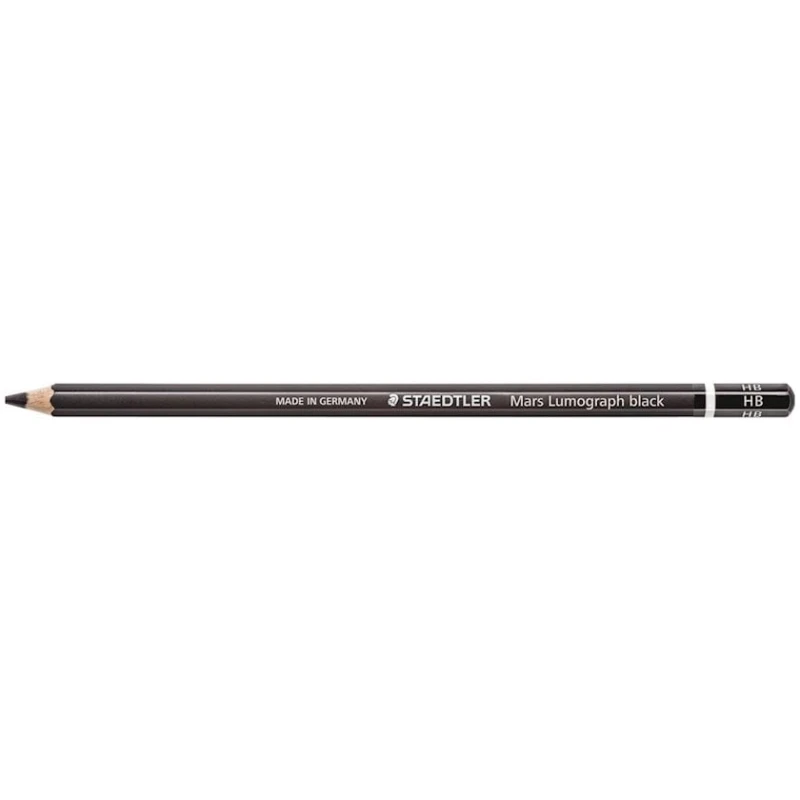 Чернографитный карандаш Staedtler Mars Lumograph Pencil Black HB Чернографитный карандаш Staedtler Mars Lumograph Pencil Black HB