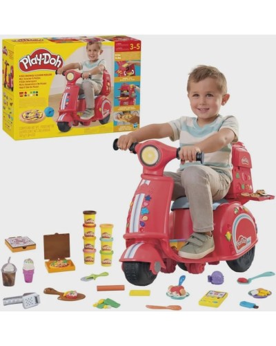 Oyun dəsti Hasbro F8803 Play-Doh Pizza Delivery Scooter skuter ilə, 3+ yaş