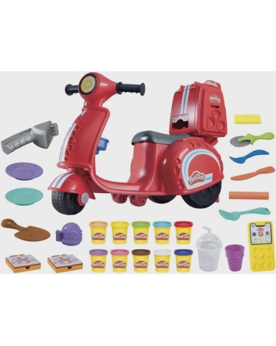 Oyun dəsti Hasbro F8803 Play-Doh Pizza Delivery Scooter skuter ilə, 3+ yaş