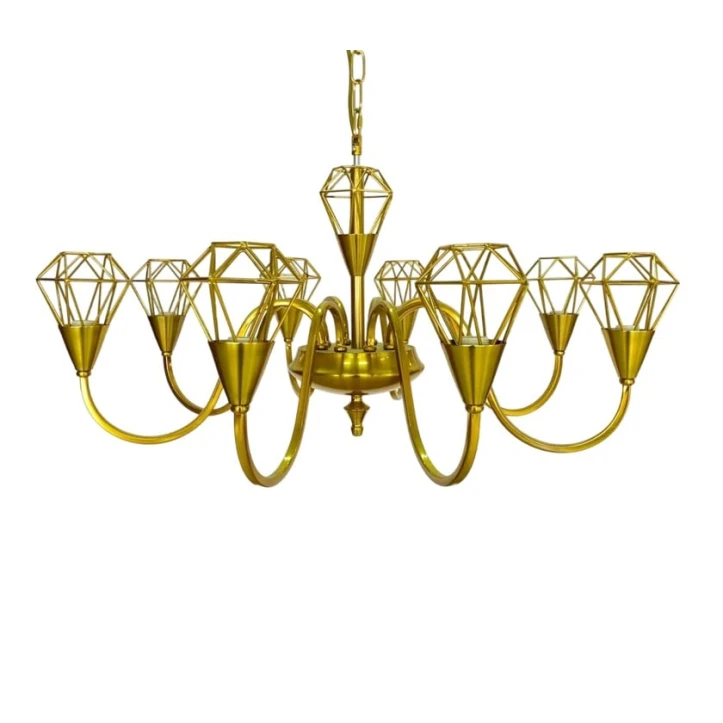 Люстра подвесная Şəms Aydınlatma 8129-8 AB, золотистая Люстра подвесная Şəms Aydınlatma 8129-8 AB, золотистая