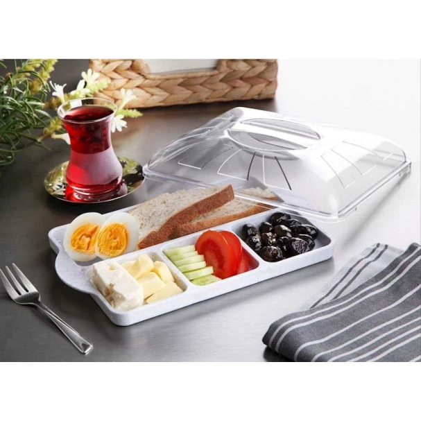 Süfrə səbəti NH_A7Z, plastik, ağ, 24x18 sm