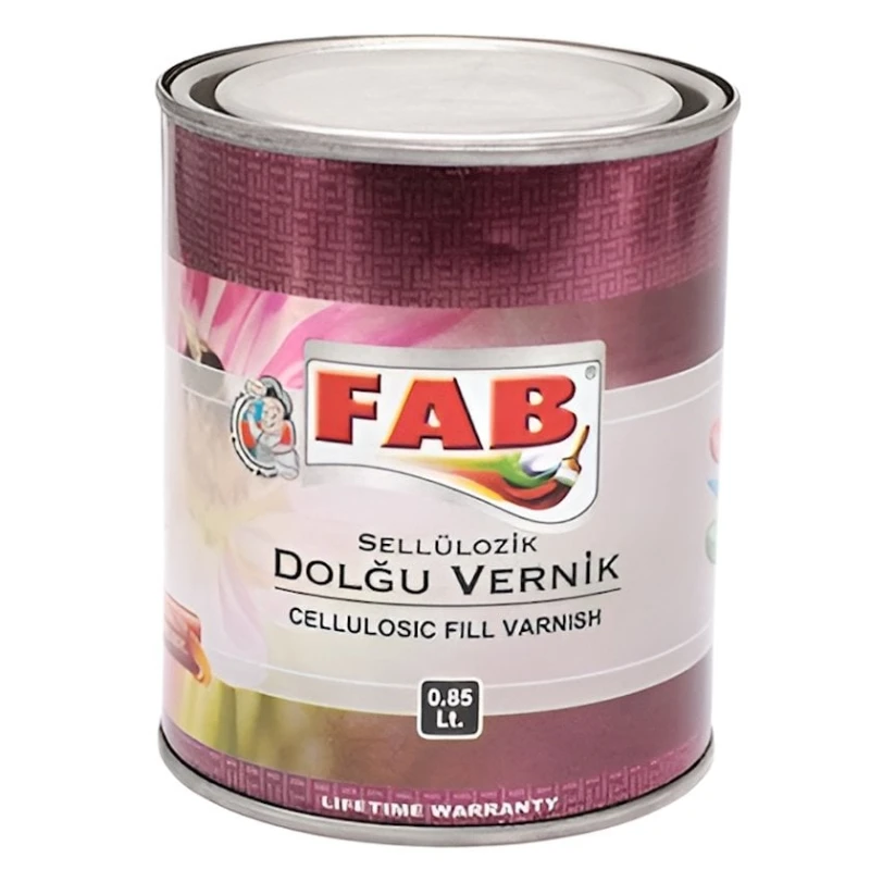 Целлюлозный заливной лак FAB boya, 0.85 л