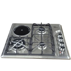 Варочная поверхность Nur Line, керамика, серебристая