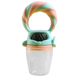 Ниблер MS00002TP, 4+ мес, силикон, розовый/зеленый