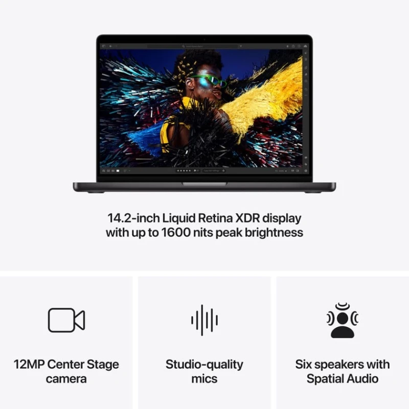 Ноутбук Apple MacBook Pro 14 M4 (10C CPU/10C GPU) 2024 16GB/512GB Space Black (MW2U3)