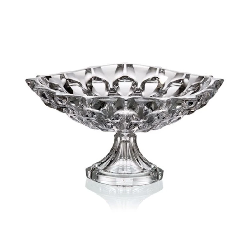 Фруктовница Hom-me 104353, 59x30x25 см, хрусталь, прозрачный