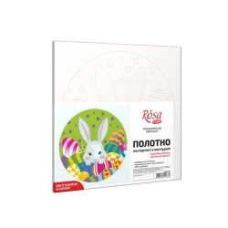 Karton üzərində konturlu qalın kətan Rosa Start Yaz dovşanı, 20х20 sm, pambıq, akril Karton üzərində konturlu qalın kətan Rosa Start Yaz dovşanı, 20х20 sm, pambıq, akril