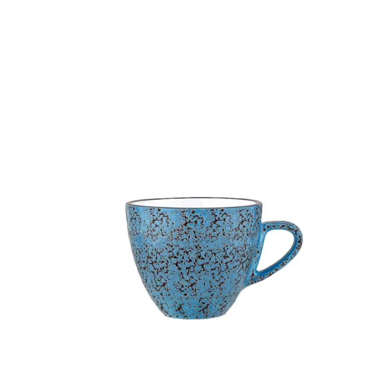 Чашка Wilmax Splash Blue WL‑667636/A, 300 мл, фарфор, голубая Чашка Wilmax Splash Blue WL‑667636/A, 300 мл, фарфор, голубая