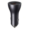 Автомобильное зарядное устройство Baseus Golden Contactor Pro Triple Fast Charger Car Charger Dark Gray Автомобильное зарядное устройство Baseus Golden Contactor Pro Triple Fast Charger Car Charger Dark Gray