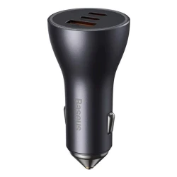 Автомобильное зарядное устройство Baseus Golden Contactor Pro Triple Fast Charger Car Charger Dark Gray Автомобильное зарядное устройство Baseus Golden Contactor Pro Triple Fast Charger Car Charger Dark Gray
