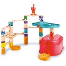 İnkişaf etdirən oyun Hape Quadrilla Stack Track Bucket Set, 4+ yaş