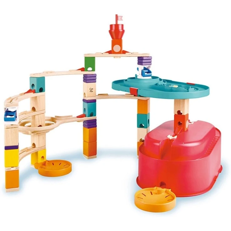Развивающая игра Hape Quadrilla Stack Track Bucket Set, 4+ лет