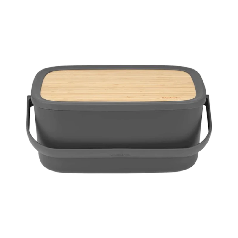 Хлебница Brabantia IN-0112655, 16.3х25.5х39.5 см, серая Хлебница Brabantia IN-0112655, 16.3х25.5х39.5 см, серая