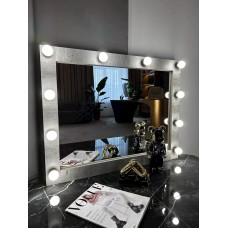 Kosmetik güzgü 70x7x90 sm, LDSP, boz