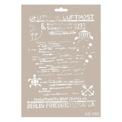 Трафарет AS Stencil AS-566, А4, 21х29.7 см