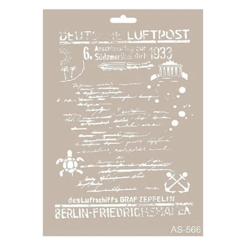 Трафарет AS Stencil AS-566, А4, 21х29.7 см