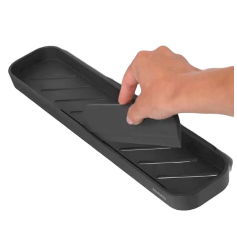 Полка для ванной Brabantia IN-1747818, пластик, серая Полка для ванной Brabantia IN-1747818, пластик, серая