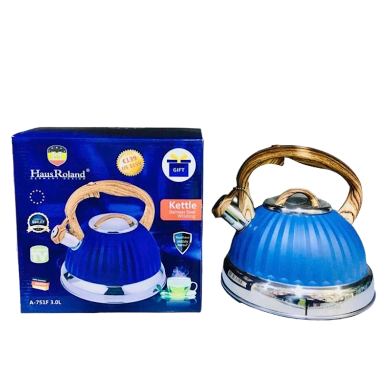 Чайник Haus Roland A-751F, синий, нержавеющая сталь, 3 л Чайник Haus Roland A-751F, синий, нержавеющая сталь, 3 л