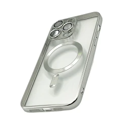 Чехол 888_store_550 MagSafe для Apple iPhone 15 Pro Max Титановый/Прозрачный
