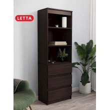 Stellaj 3563_L-M 23563_ShkafMiniVen, 60x34x180 sm, LDSP, qəhvəyi