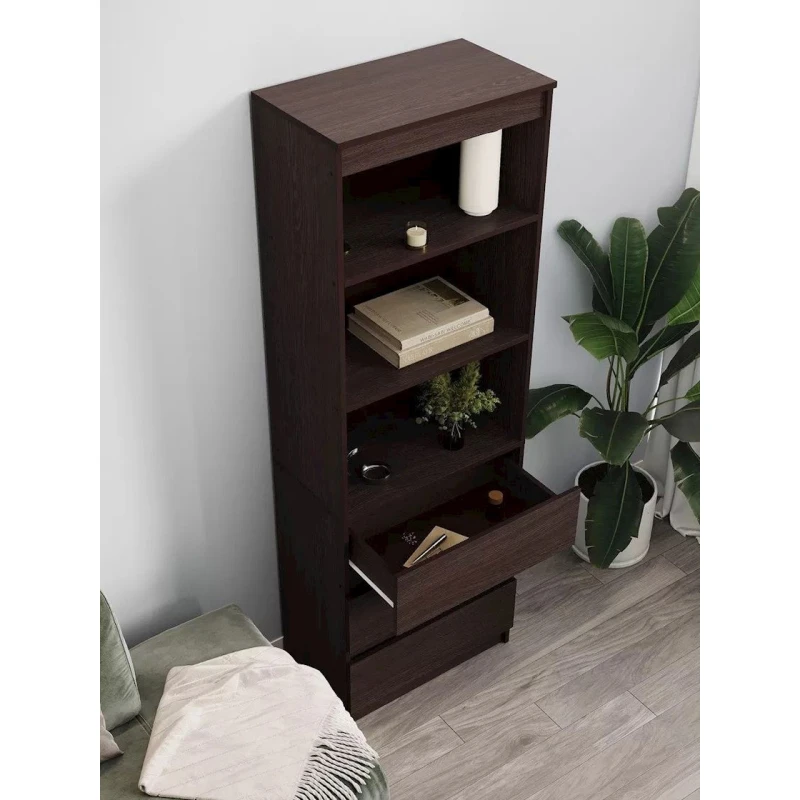 Stellaj 3563_L-M 23563_ShkafMiniVen, 60x34x180 см, ЛДСП, коричневый