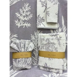 Набор полотенец Giltex Timyan, 50x90/50x30 см, хлопок, серый, 2 шт