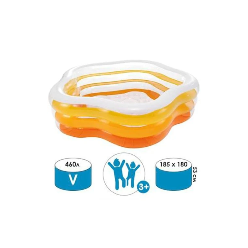 Детский надувной бассейн Intex, 185х180х53 см